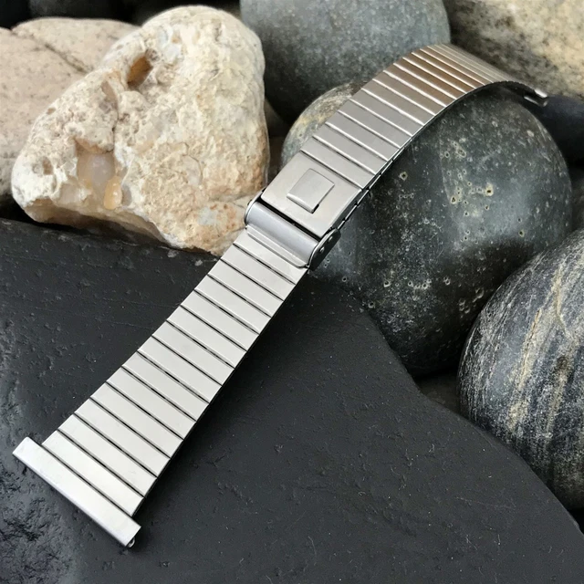 20mm 22mm 25mm JB Champion Bar-Link Stainless Steel 1970s nos Vintage Watch Band