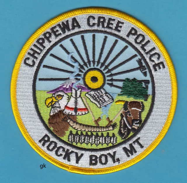 Chippewa Cree Tribal Police Rocky Boy Montana Shoulder Patch