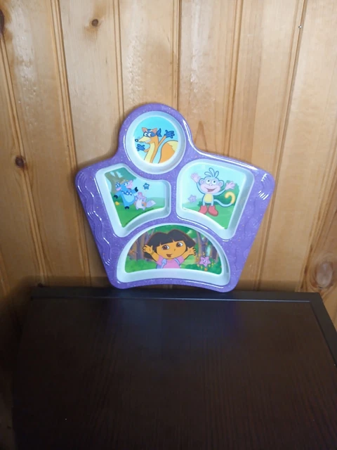 Assiette Enfant Dora L'exploratrice – 2 Compartiments – Zak Designs 2005 – Viacom
