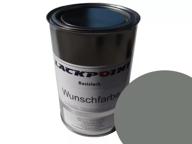 1 Litro Basecoat Listo para Rociar Mercedes 124 Classicgrau Uni Pintura Lackpo