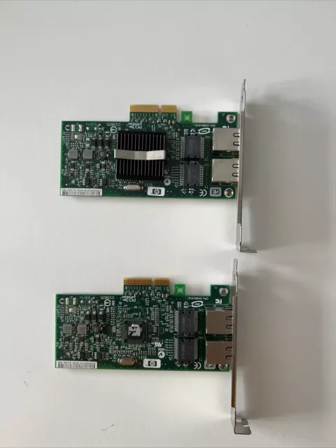 HP NC360T PCIe 2 Port Gigabit Adapter 412651-001  witFull bracket