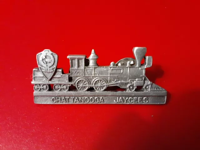Lapel pin:  Tennessee Jaycees - pewter train