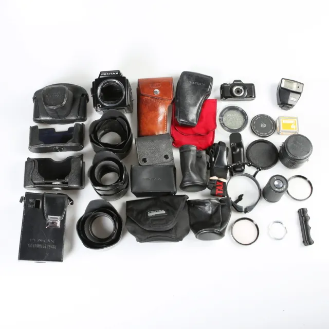 lot of Assorted Pentax Camera Accessories - All Untested and As Is