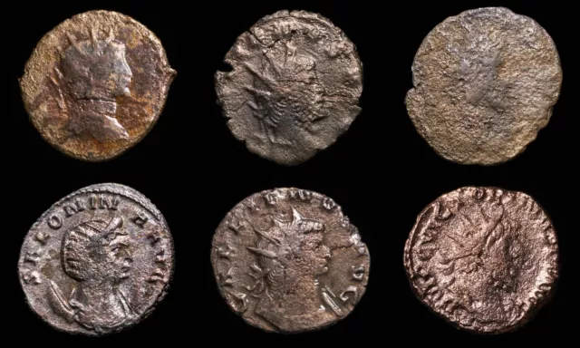 Roman Period, Various Emperor , Billon Antoninianus - 6 coins Lot.