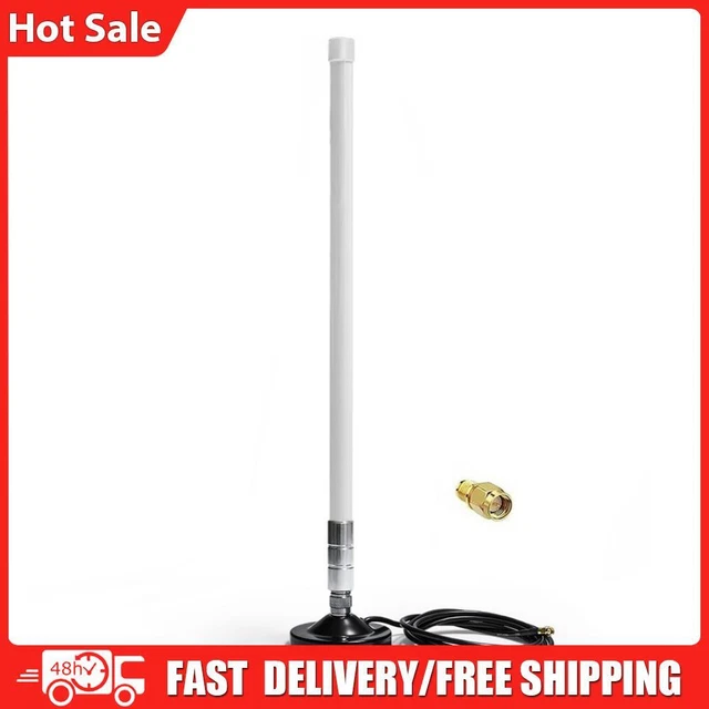 5dBi 858-878MHz for Helium Hotspot Miner Antenna+Magnet Base (55cm White)