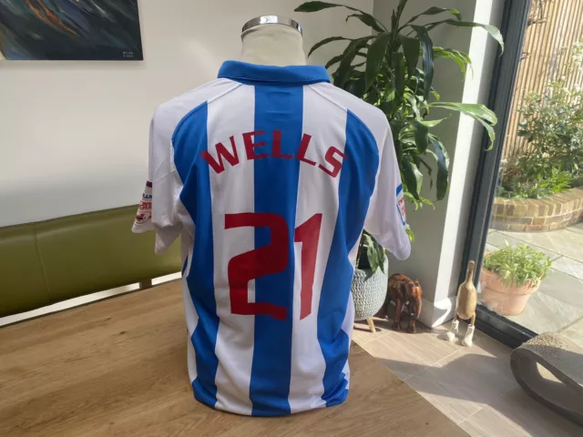 Huddersfield Town WELLS 21 Home Shirt 2011/2012 Vintage Football Retro Player