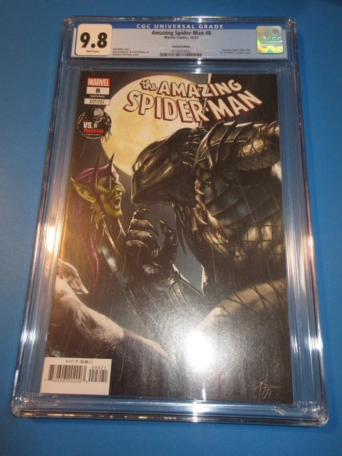 Amazing Spider-man #8 Dell 'Otto vs Predator Variant CGC 9.8 NM/M Gorgeous Gem