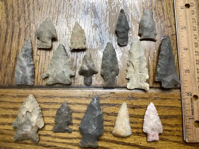 Authentic Arrowheads 15 Native American Artifacts