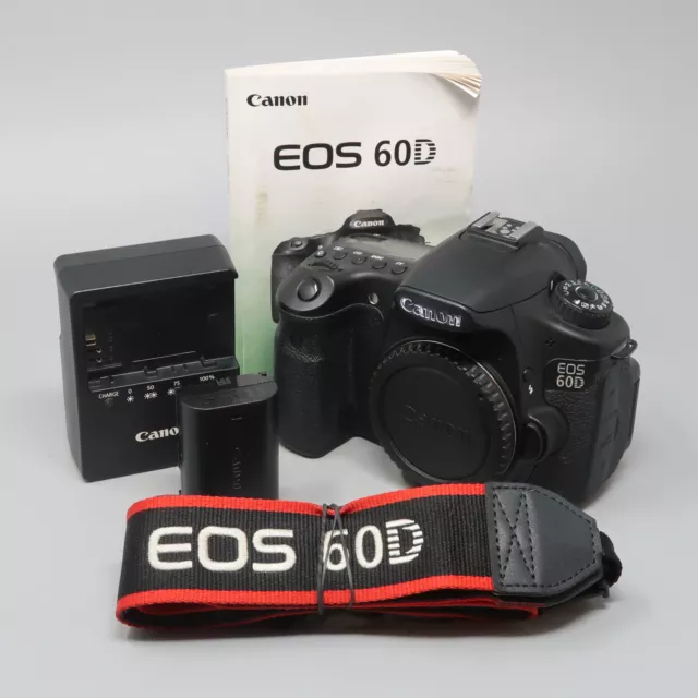 Canon EOS 60D 18.0 MP Digital SLR Camera - Black (Body Only) - 8,465 Clicks!