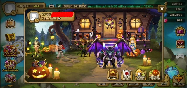 Compte Summoners War – Europe – 288 Monstres 6 étoiles, 5 LD NAT5 – Détails En MP