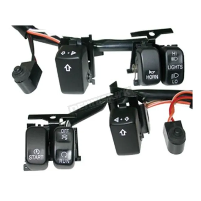 V-Factor Handlebar Switch Wiring Kit w/Black Switches - 15152