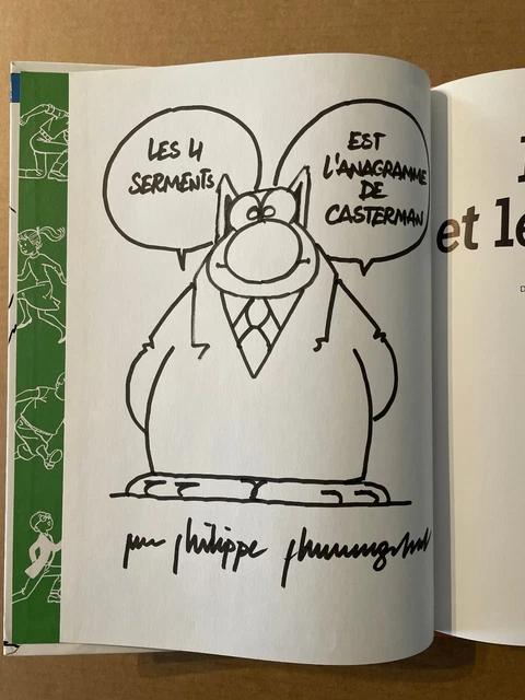 PHILIPPE GELUCK D dicace Casterman dans L album Les 4 As BE EUR philippe-geluck-d-dicace-casterman-dans-l-album-les-4-as-be-eur
