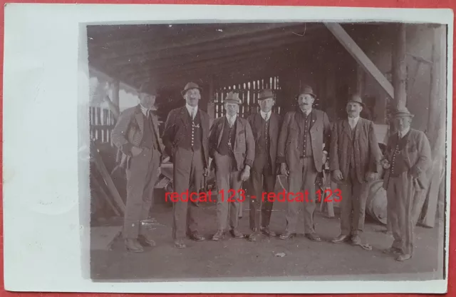 AK Jagdgesellschaft in Neunkirchen NÖ 1915 Foto PK Männer Kuk Monarchie wk1