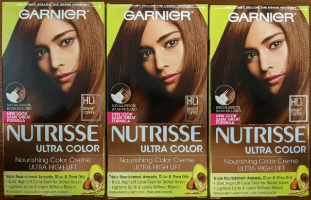 Garnier Nutrisse Ultra Color Nourishing Permanent Hair Color Cream, LB1 Ultra Light Cool Blonde (1 Kit) Blonde Hair Dye (Packaging May Vary) - wide 1