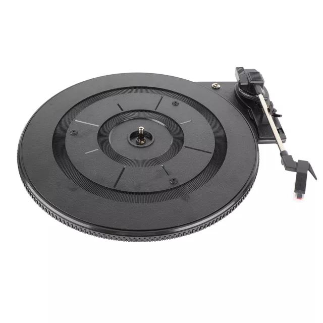 Record Player Turntable Black Plastic Belt Drive Gramophone Turntable Instru HOM