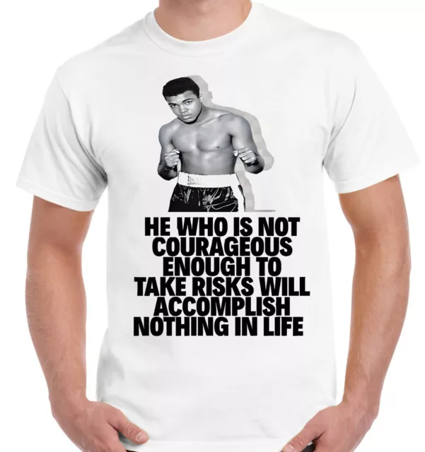 Muhammad Ali Quotes T Shirts Boxing legend motivational Martial art T-Shirt #3