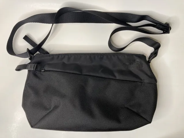 The North Face All Black Travel Sling Mini Bag Unisex Sports Shoulder Bag Pack