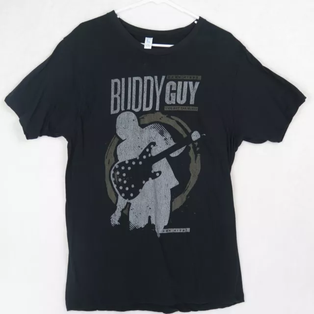 Tultex BUDDY GUY Tour T-Shirt size L Black Damn Right I've Got the Blues Vintage