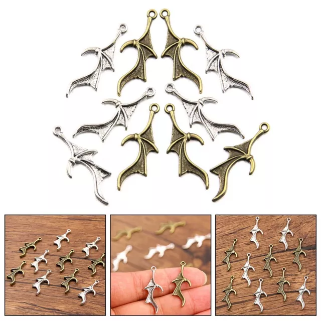 20 pièces pendentifs animaux breloques de chauve-souris faits main pour bracele