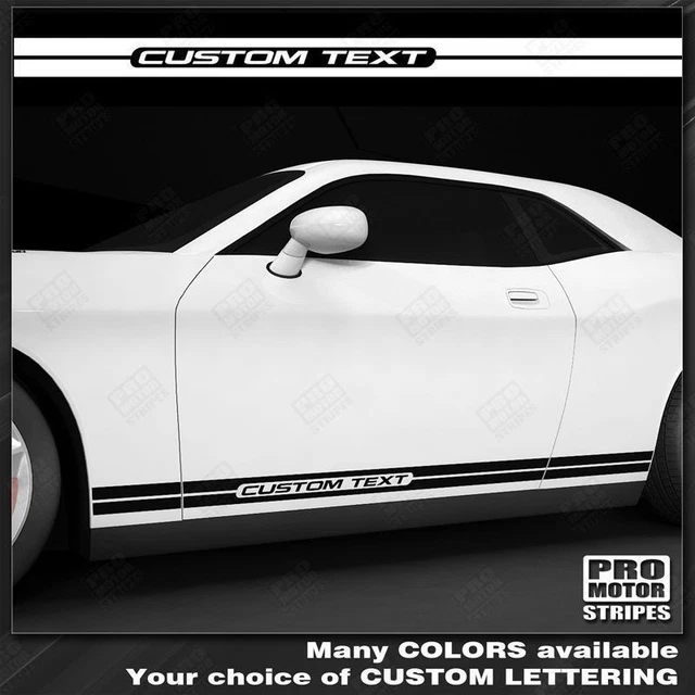 DODGE CHALLENGER 20082023 Rocker Panel Side Stripes Decals (Choose