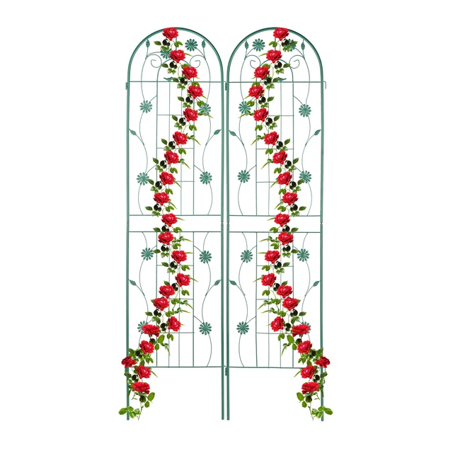 Rankgitter Rosengitter 2er Set, Rosenspalier, Pflanzenranke 200 cm, Kletterhilfe