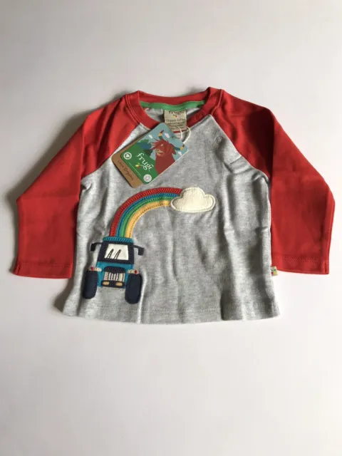 Frugi Baby Boy Organic Cotton Henry Tractor Top Age 3-6 Months *BNWT*