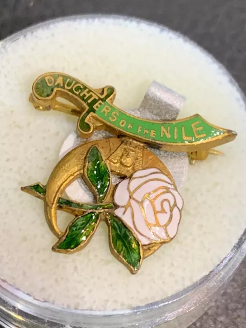 Vintage Masonic Shriners Daughter Of The Nile Lapel Pin