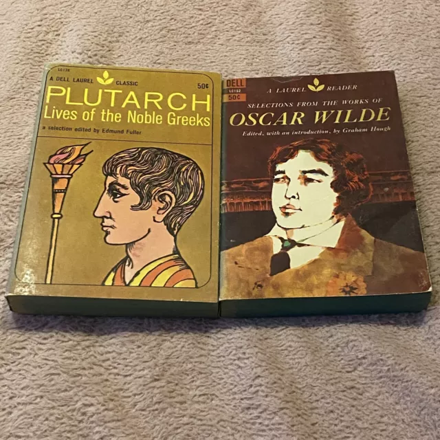 2 Vintage Laurel Dell Paperbacks: Plutarch (1959) & Oscar Wilde (1960)