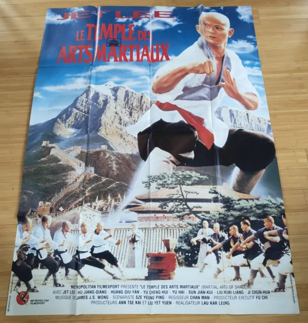 Affiche Cinema 120x160 le temple des arts martiaux 1982 temple de shaolin jet li