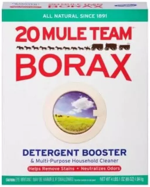 20 Mule Team Borax Detergent Booster & Multi-Purpose Household Cleaner 65 Oz. Bo