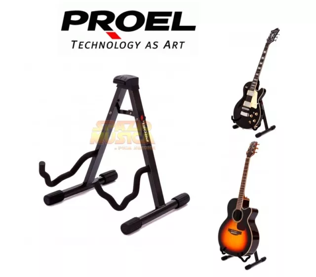 Proel Fc80 Supporto Per Chitarra Universale Classica Acustica Elettrica Basso