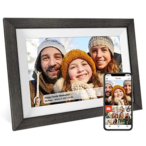 Frameo 10.1 inch Digital Picture Frame WiFi 32GB Smart Digital Photo 10.1 Inch
