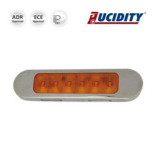 Feu De Gabarit Rouge LED Lucidity - 85x29mm Pour Camions 12V/24V