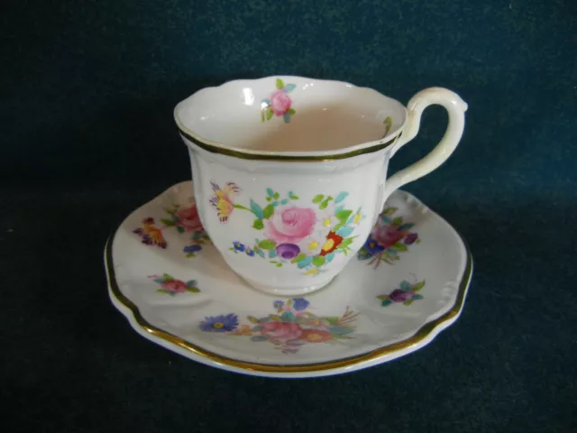 Copeland Spode Dresden Rose R2241 Demitasse Cup and Saucer(s)