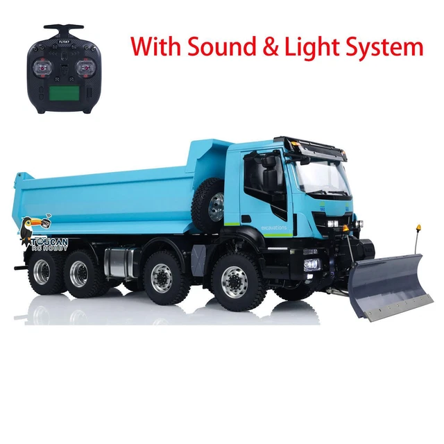 8X8 114 RADIO Control Hydraulic Tipper Car RC 2speed Dump Truck Sound