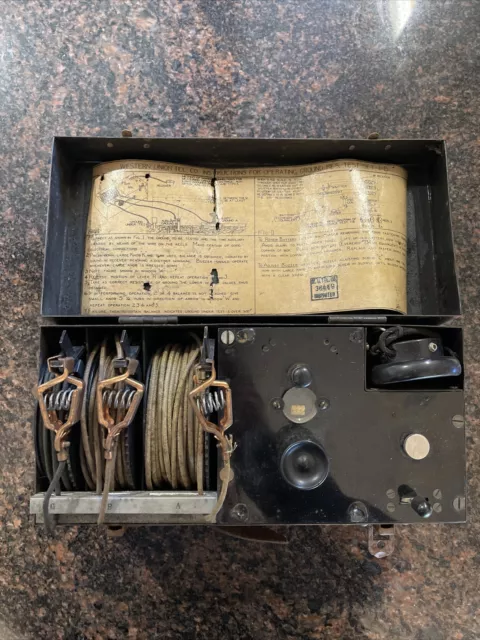 Antique Vintage Western Union Telephone Company Ground Resistance Test Set 1-B