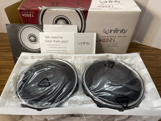 NEW Pair of Infinity 4002i 4" Two-Way Car Audio Speakers 105W Harman Kardon NEW Pair of Infinity 4002i 4" Two-Way Car Audio Speakers 105W Harman Kardon