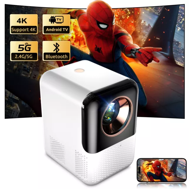 XGODY Android 10.0 Projector Smart 5G WiFi 9000 Lm 4K UHD Beamer Home Theater UK