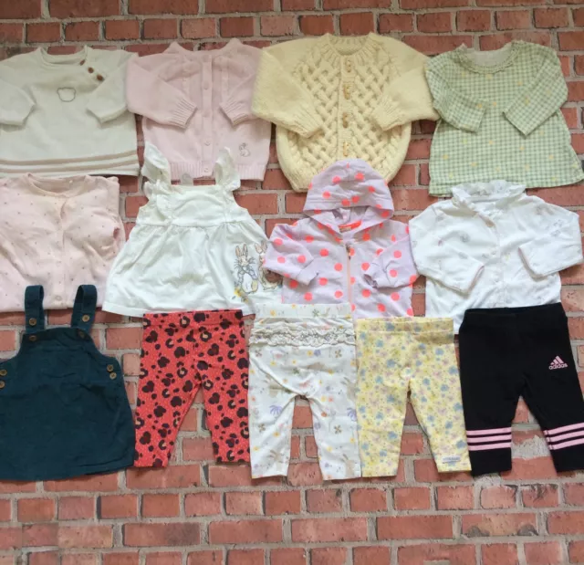 Baby Girls Clothes Bundle 3-6 Months Jumpers Cardigan Cord Dress Next M&S TU Etc