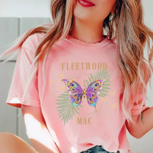 Fleetwood Mac Shirt,Stevie Nicks,Fleetwood Mac Flower,Classic Rock 70s 2