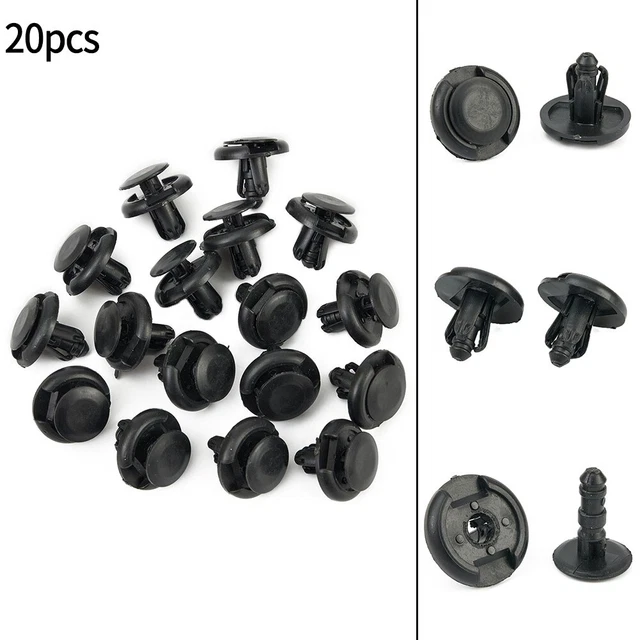 KIMISS Lot De 50 Clips Pour Pare-chocs/Garde-boue - Compatible Nissan, Infiniti - Remplace OE 01553-09321 - Plastique