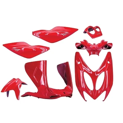 Kit Carénage 8 Pièces Pour Derbi Senda - Coques De Carrosserie Rouge, Neuf