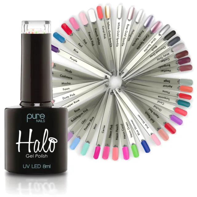 Halo Pure Nails Gel Polish Collections 245 colour shades 8ml / 15ml