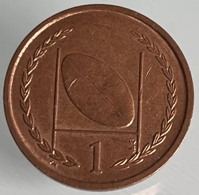 1999 Isle of Man 1p One Pence Coin - Rugby