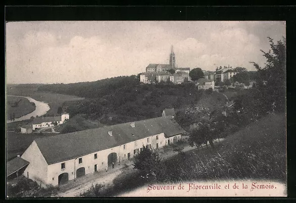 CPA Florenville, vue générale et de la Semois