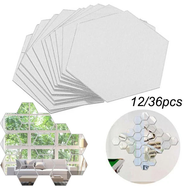 CRASPIRE Lot de 8 feuilles d'autocollants muraux en vinyle PVC imperméable pour chambre à coucher, chambre d'enfant, salon, salle de bain, dortoir