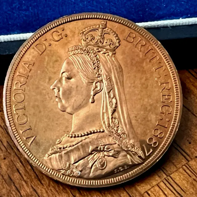 1888 Great Britain Hibernia Queen Victoria Fantasy Modern Crown