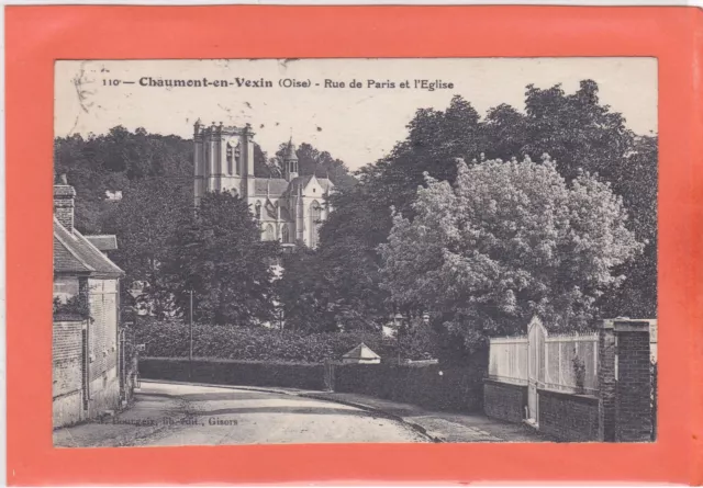 Cpa/Cpsm/Cp - Oise 60 - Chaumont-En-Vexin - Rue De Paris Et L'église -