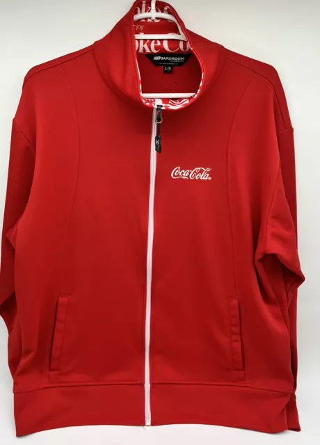 Boardroom Eco Apparel Men's Full Zip Coca Cola Jacket /Sweetshirt  L