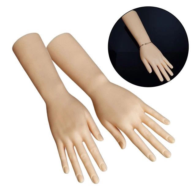 Présentoir à Bijoux En Silicone - Modèle Main Taille Réelle 29 Cm - Pour Maquillage Ou Exposition